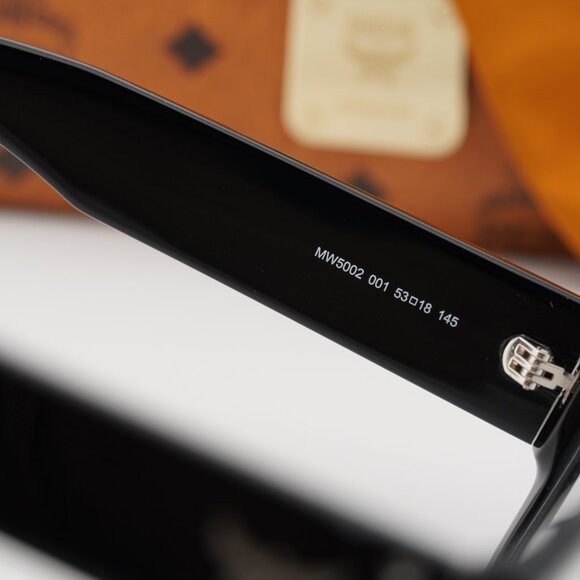 MCM MW5002 001 Square Eyeglasses - Shiny Black 53mm - Picture 6 of 9